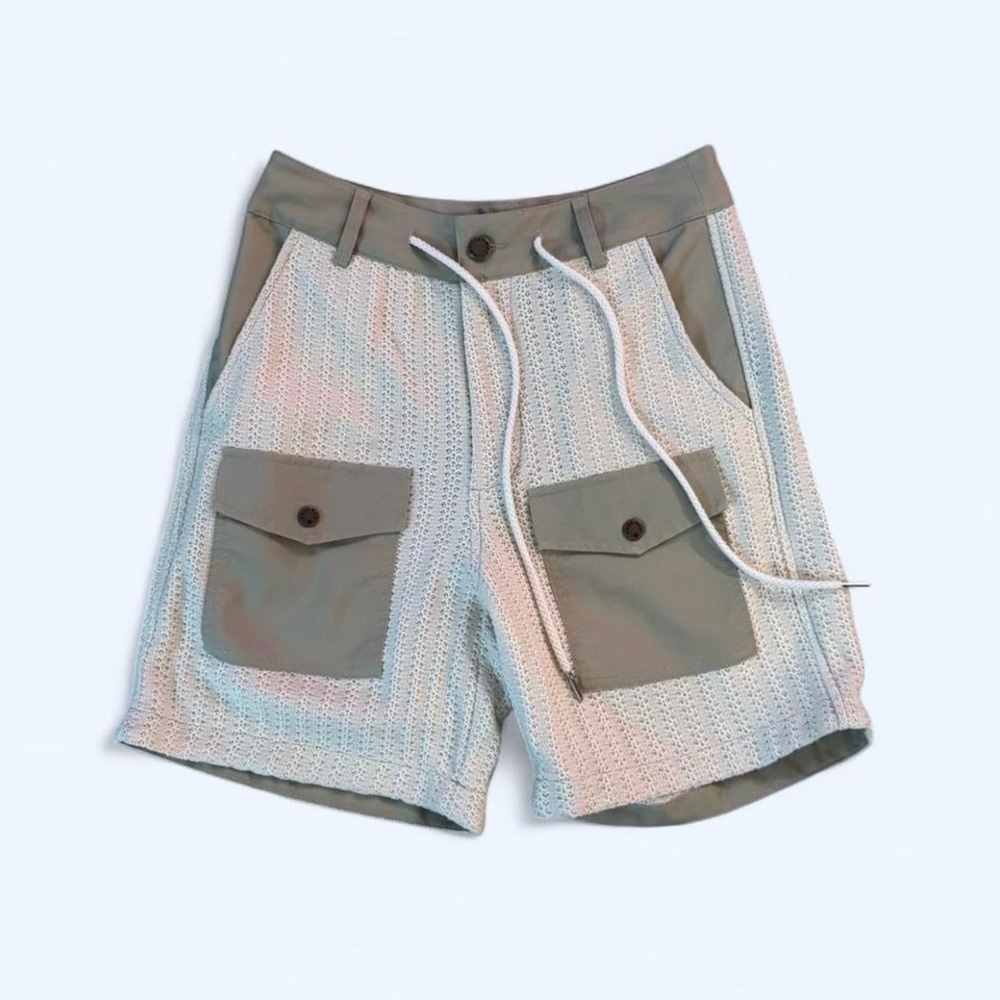 Urban Outfitters Tan and Cream Cargo Shorts